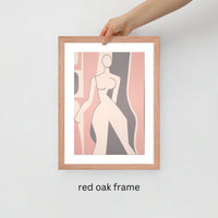 Framed Feminine Wall Art – Lady 4