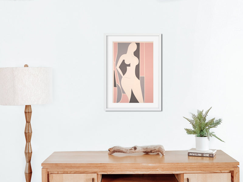 Framed Feminine Wall Art – Lady 1