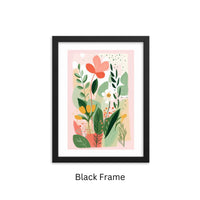 Framed Matisse-Inspired Floral Wall Art – Flower 9