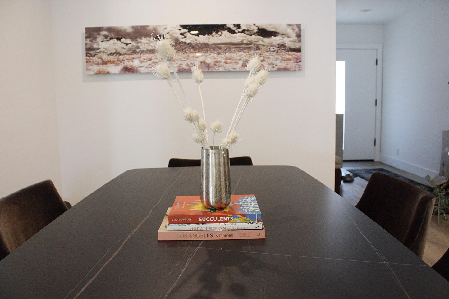 Silver Metallic Vase Antique Finish Vase for Branches Modern Vase Floral Arrangement Organic Vessel Distressed Texture Wabi Sabi Aesthetic