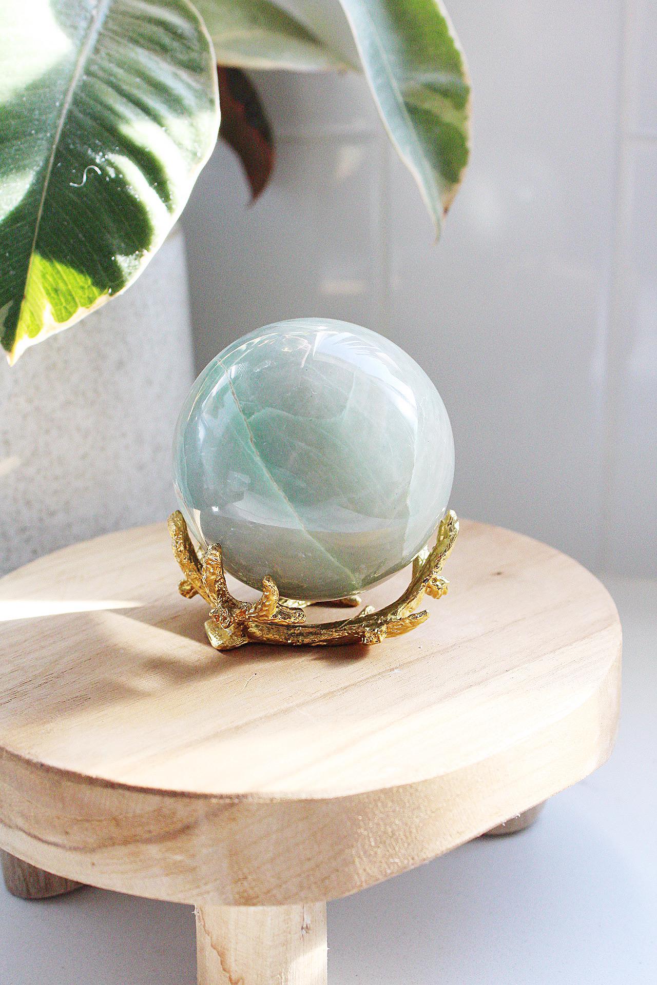 Crystal Sphere Stand Antler Display Rustic Home Decor Modern Accessory Small Crystal Ball Holder Gemstone Display Feng Shui Decor Meditation Room Nature Inspired Design Steel Crystal Stand Woodland Charm