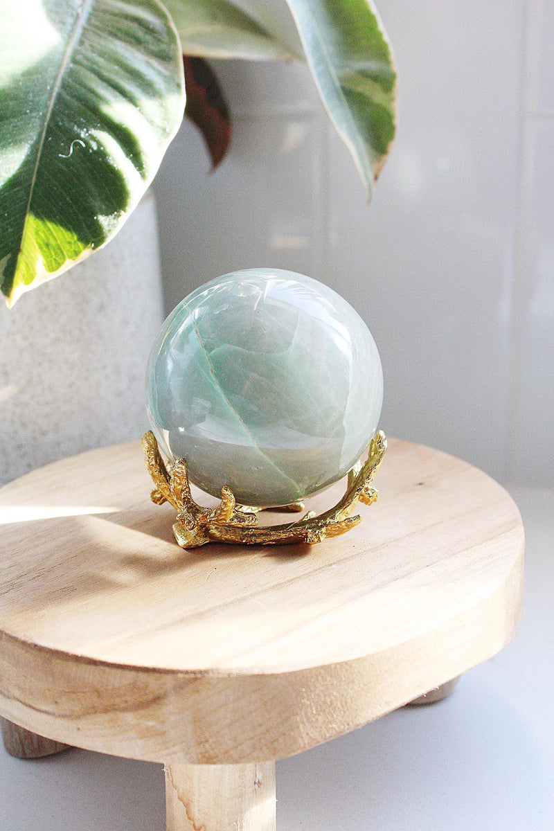 Crystal Sphere Stand Antler Display Rustic Home Decor Modern Accessory Small Crystal Ball Holder Gemstone Display Feng Shui Decor Meditation Room Nature Inspired Design Steel Crystal Stand Woodland Charm