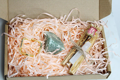 Smudging Kit Palo Santo Selenite Aventurine Crystal Healing Set Energy Clearing Spiritual Gift Meditation Yoga Altar Supplies Housewarming Gift Birthday Gift Holiday Gift Christmas Gift