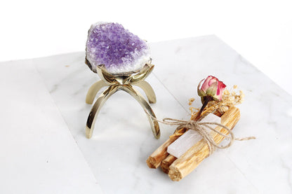 Amethyst Geode Set Crystal Healing Kit Meditation Stones Spiritual Gift Crystal Collection Energy Healing Tools Sacred Space Decor Chakra Stones