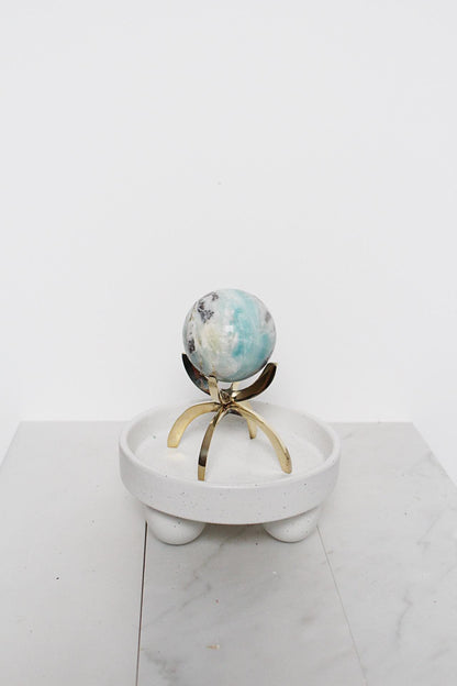 Small White Ceramic Plant Saucer – Indoor Tray Riser, Modern Decor