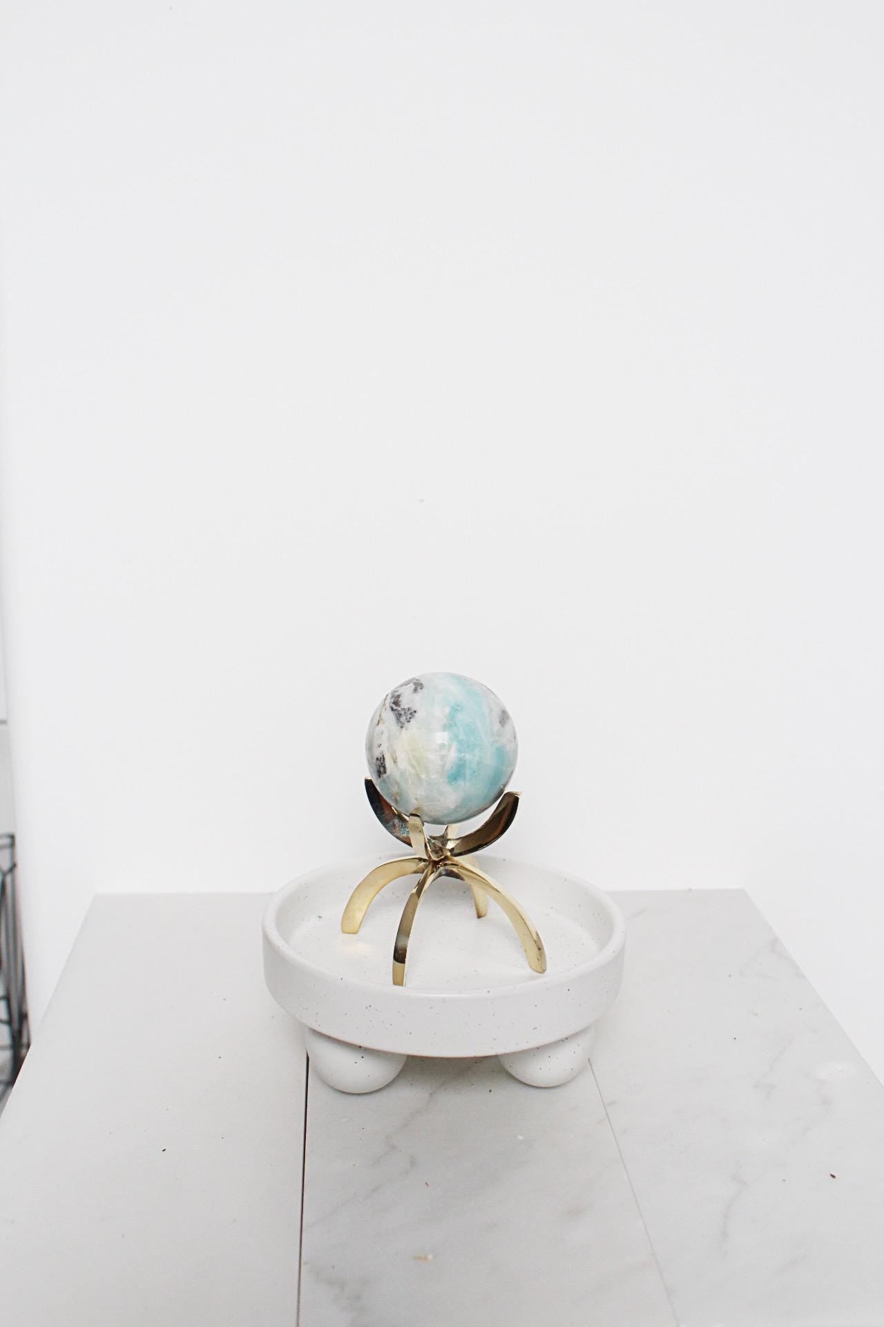 Small White Ceramic Plant Saucer – Indoor Tray Riser, Modern Decor