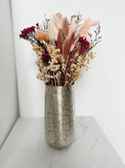 Dried Flower Bouquet – Blush Pink Wedding Centerpiece