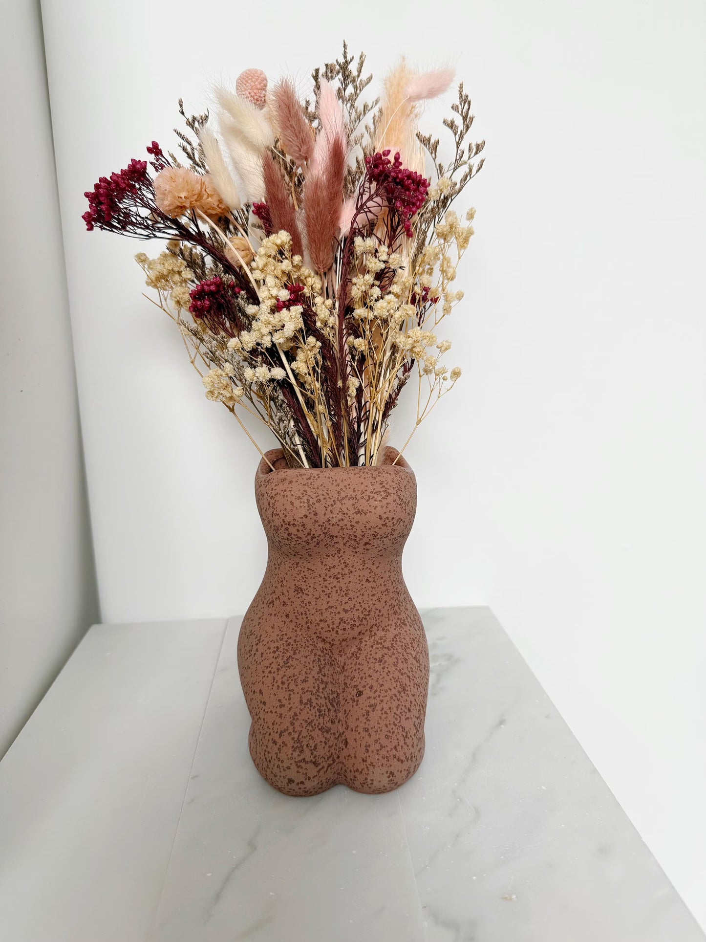 Dried Flower Bouquet – Blush Pink Wedding Centerpiece