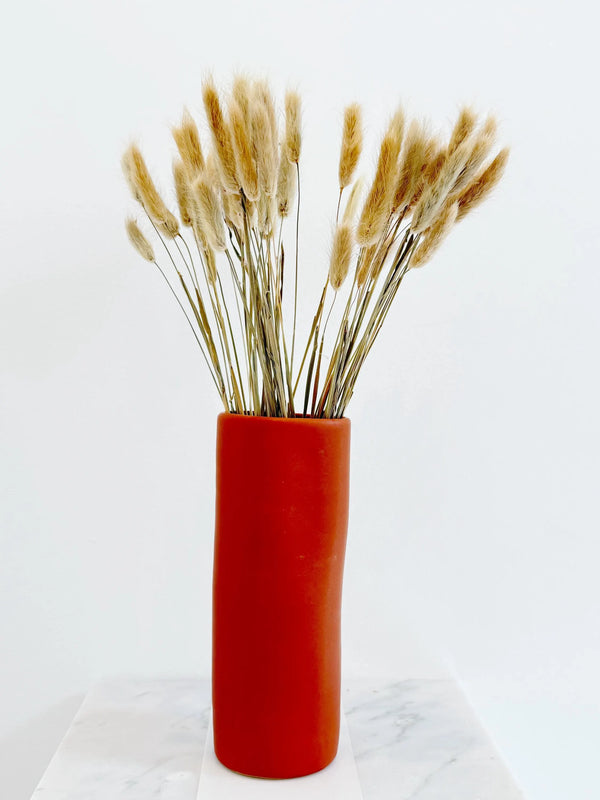 Terracotta Ceramic Vase – Minimalist Table Accent
