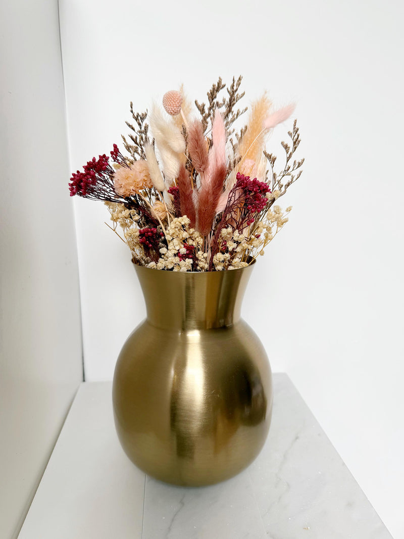 Dried Flower Bouquet – Blush Pink Wedding Centerpiece