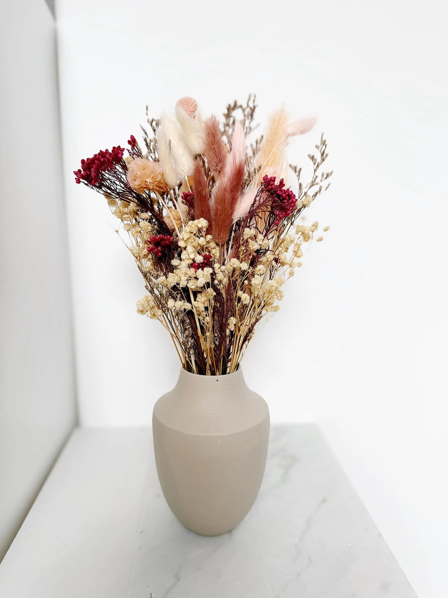 Dried Flower Bouquet – Blush Pink Wedding Centerpiece
