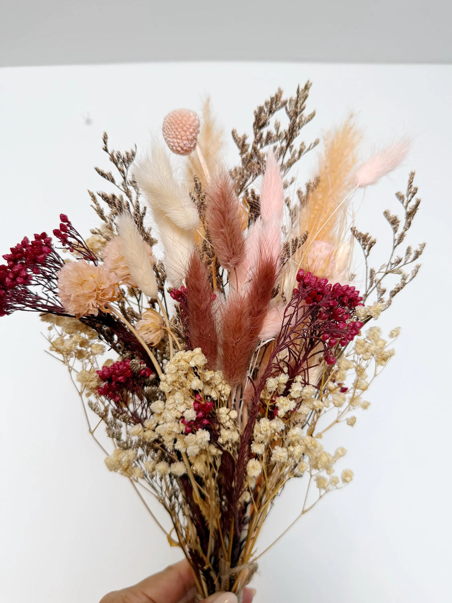 Dried Flower Bouquet – Blush Pink Wedding Centerpiece