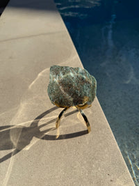 Crystal Energy Bundle – Modern Gemstone Decor Set with Brass Claw Stands