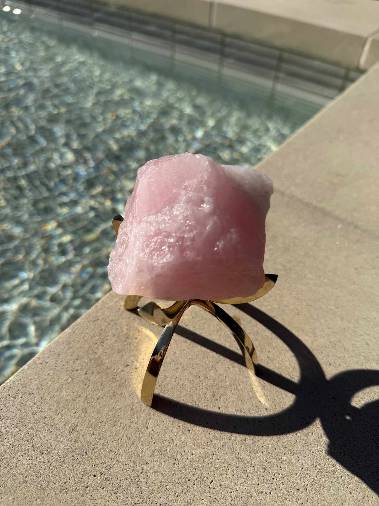 Crystal Energy Bundle – Modern Gemstone Decor Set with Brass Claw Stands