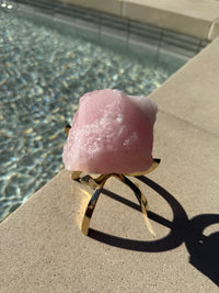 Crystal Energy Bundle – Modern Gemstone Decor Set with Brass Claw Stands