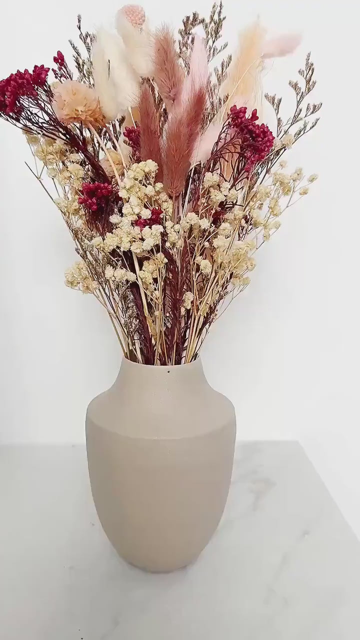 Dried Flower Bouquet – Blush Pink Wedding Centerpiece