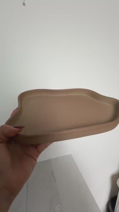 Ceramic Serving Tray – Stoneware Catchall Platter