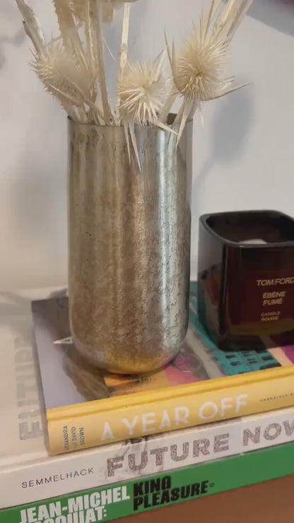 Silver Metallic Vase – Floral Arrangements