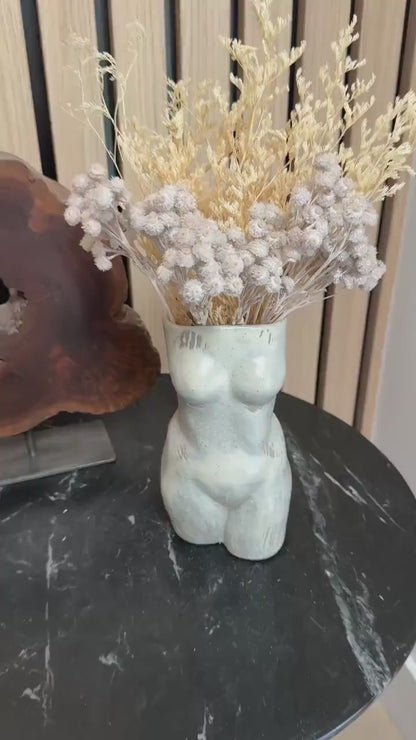 Female Torso Vase – Minimalist Ceramic Body Sculpture