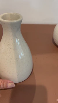 Two-Tone Ceramic Vase – Minimalist Boho Home Accent