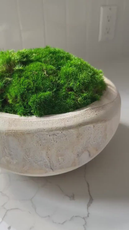 Organic Wood Bowl - Rustic Centerpiece for Home Decor