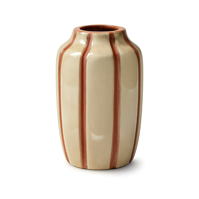 Striped Mollino Bud Vase – Minimalist Vase