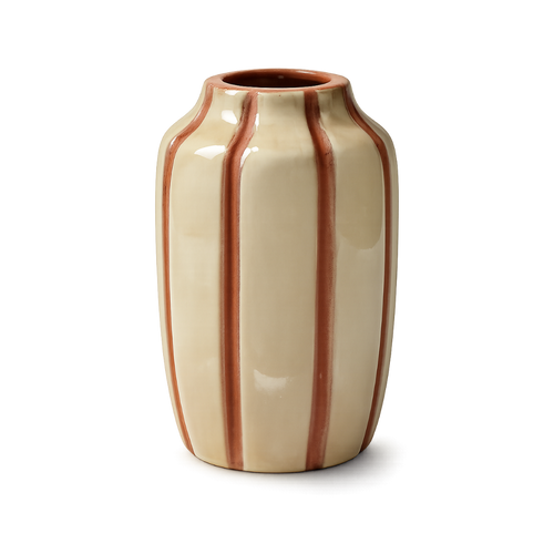 Striped Mollino Bud Vase – Minimalist Vase